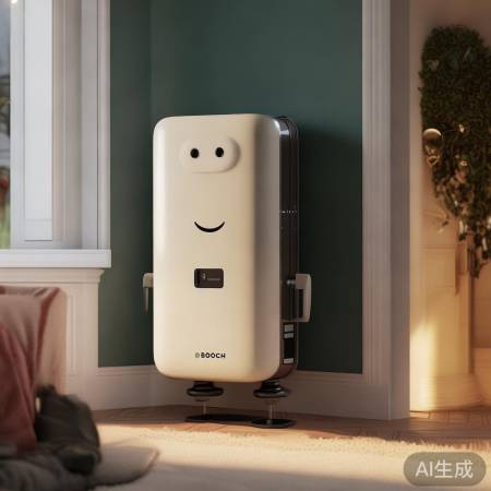 博世壁挂炉萌趣形象，家居生活新