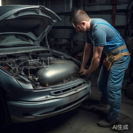 检查水箱零件，螺丝刀修复或更换