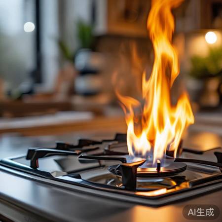 燃气灶自动熄火保安全又整洁