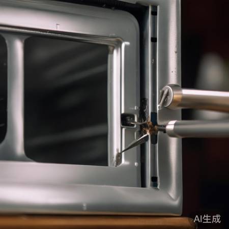 拆螺丝后，巧撬油烟机面板。