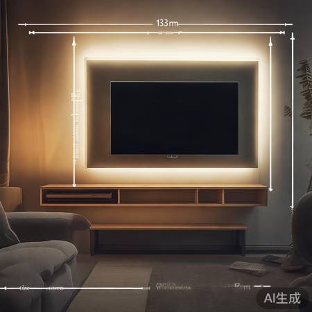 电视高度12-15米，舒适观看