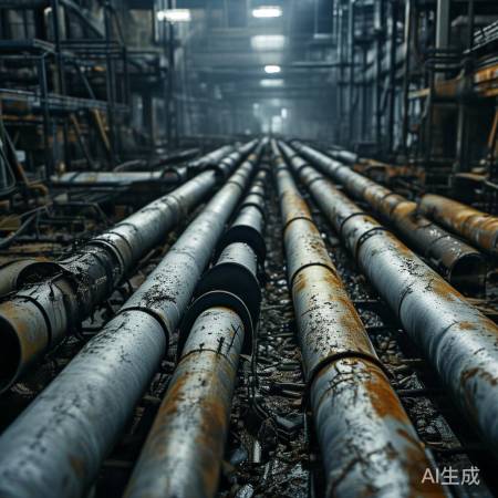 管道老化泄漏，注意安全防火！