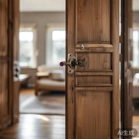 温馨木门，易受潮变形，宜配防盗