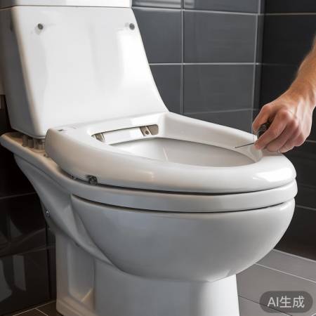 马桶坐垫安装简便，感应定位要精