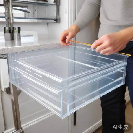 量冰箱尺寸，选合适透明抽屉