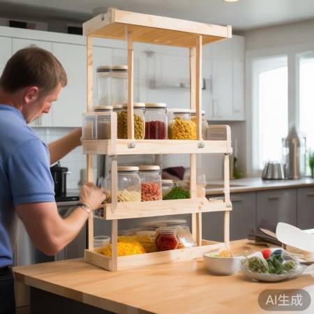 隔板安装，高度适中，存取便捷。