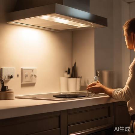 “插座宜距油烟机30-50cm