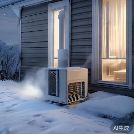 空气能供暖，空调反向操作