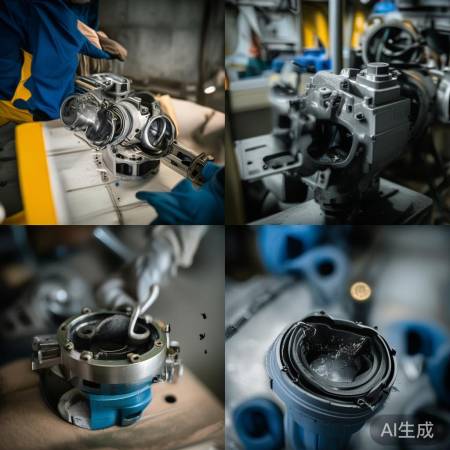 拆阀体检查，新旧阀体尺寸匹配