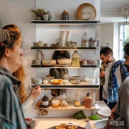 厨房置物架添生活气息