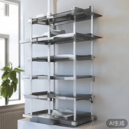 可调节高度置物架，空间利用佳