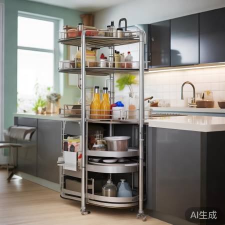 “节省空间多功能置物架”