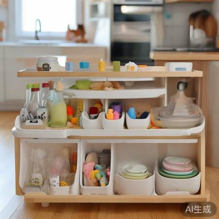 消毒柜空间小，专用置物架实用