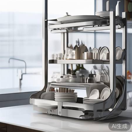 消毒柜置物架，分类收纳便捷