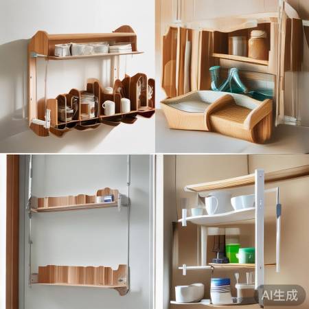 “可调层架，分类收纳轻松”