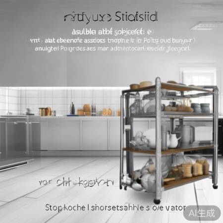 “不锈钢置物架，结实可调层高”