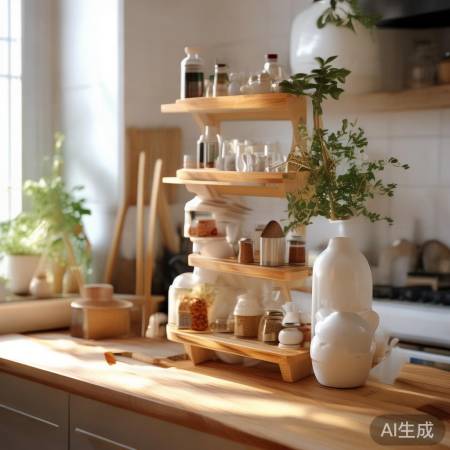 厨房置物架，雅致小情趣