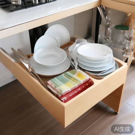 角落巧用，餐具收纳佳