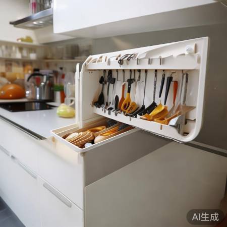 厨房置物架，节省空间，方便实用